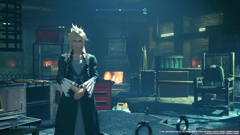 Skipping Chapter 9 side-quests in Wall Market gets you Cloud's least-elaborate outfit and hair.